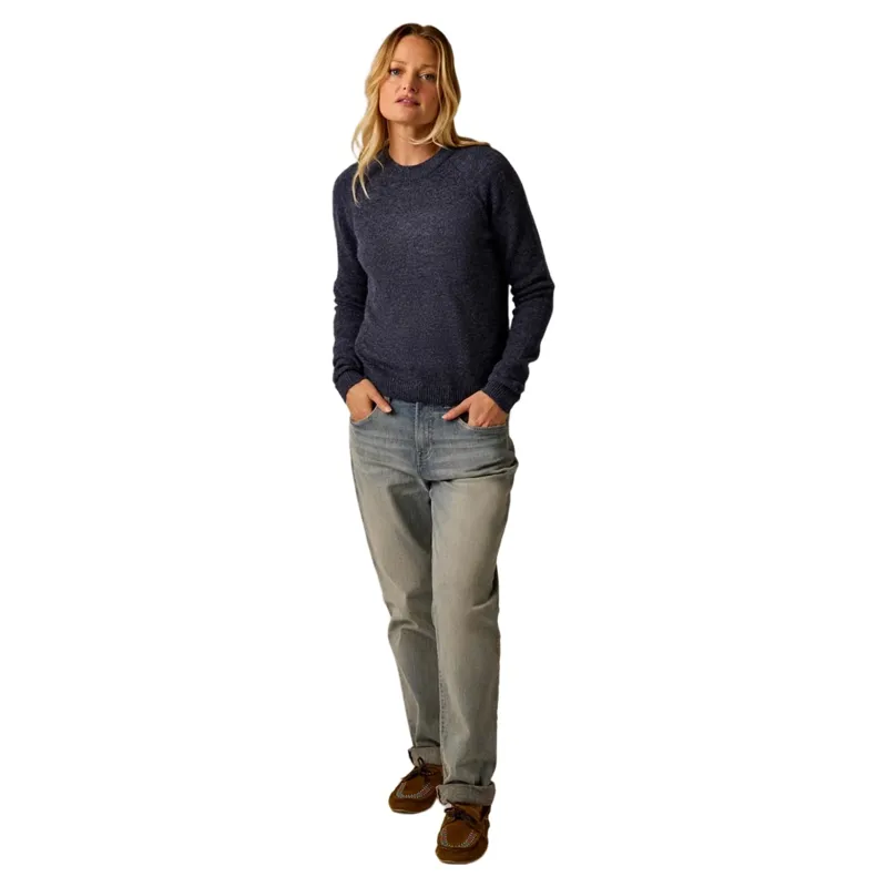 Carve Designs The Cozy Sweater in Navy Heather-1