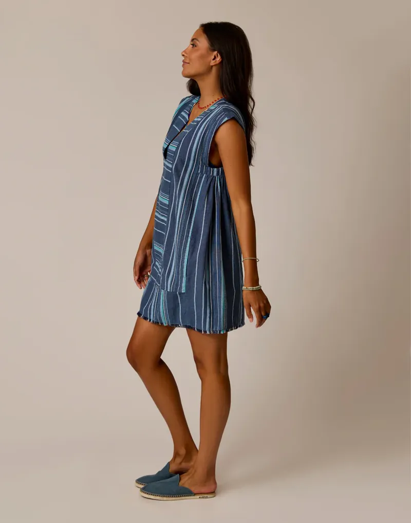 Carve Designs Zuma Stitched Coverup in Blue-1