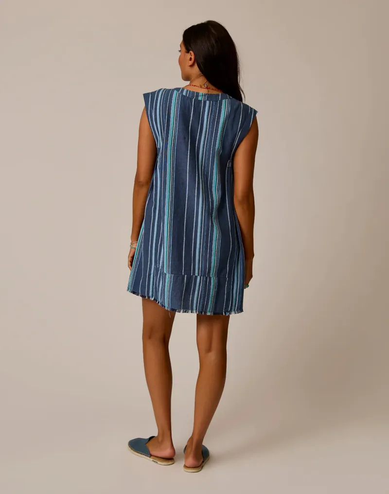 Carve Designs Zuma Stitched Coverup in Blue-2