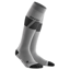 CEP Ski Ultralight Tall Compression Socks in Grey/Dark Grey