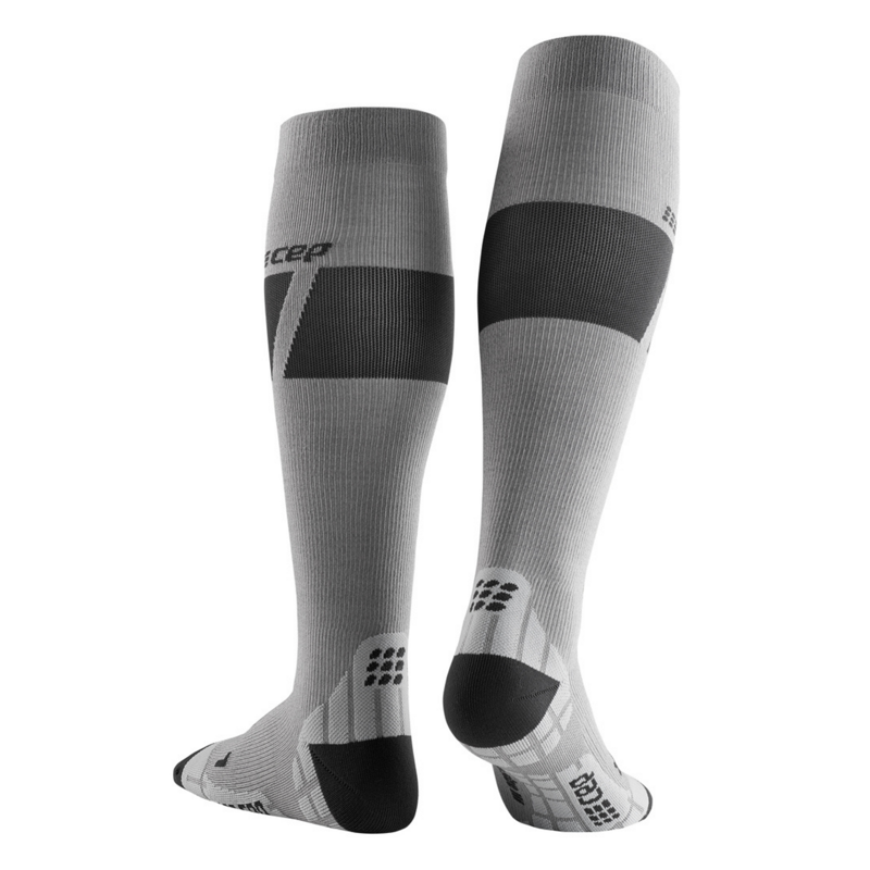 CEP Ski Ultralight Tall Compression Socks in Grey/Dark Grey-1