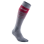 CEP Women's Ski Thermo Merino Tall Sock in Grey/Red