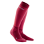 CEP Women's Ski Touring Tall Socks in Red