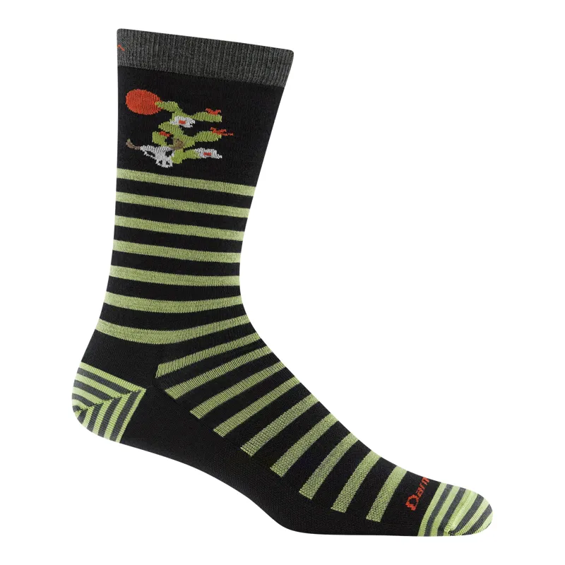 Darn Tough Animal Haus Lightweight Crew Socks in Gator Green-1