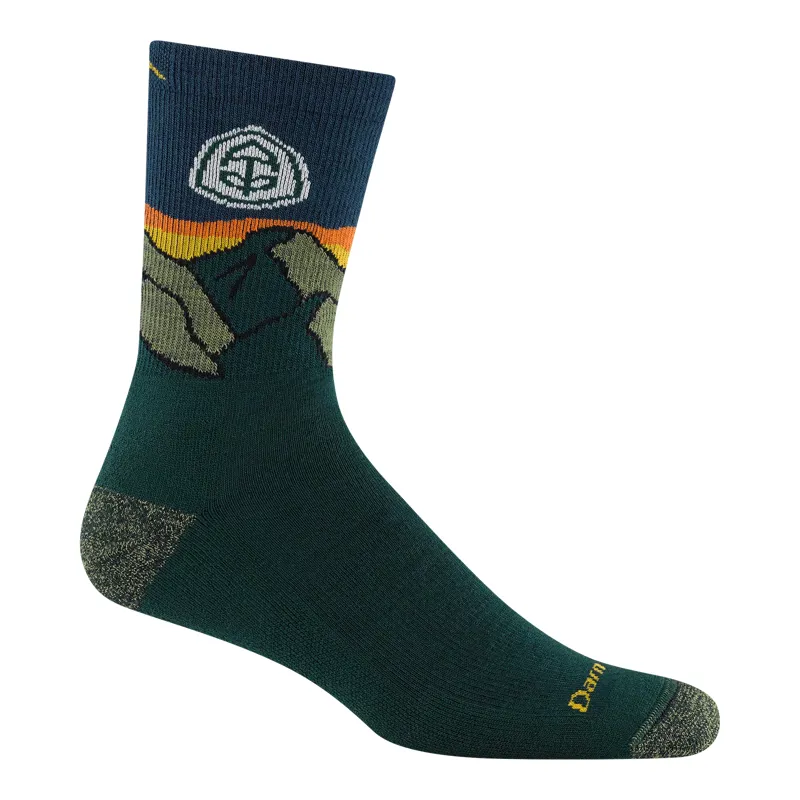 Darn Tough ATC Micro Crew Midweight Cushion Hiking Socks in Pine