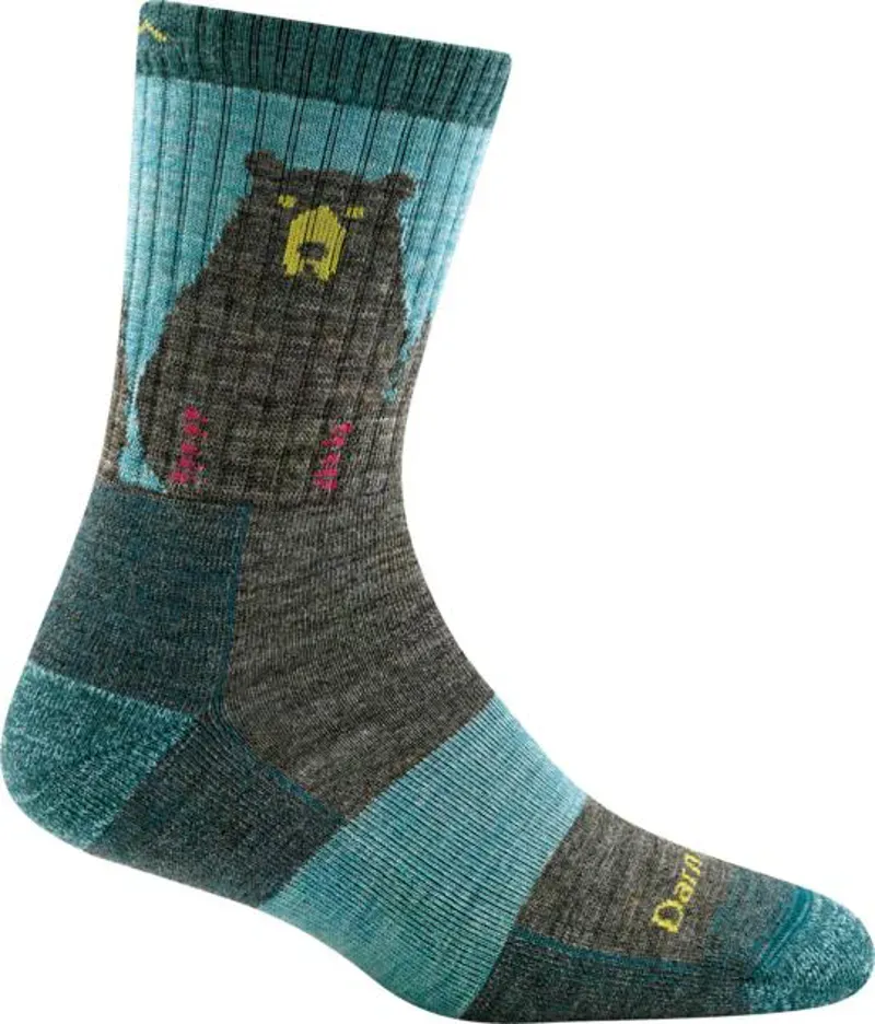 Darn Tough Women's Bear Town Lightweight Hiking Socks in Aqua