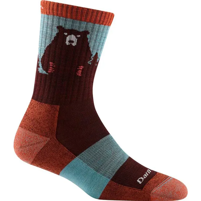Darn Tough Women's Bear Town Lightweight Hiking Socks in Burgundy