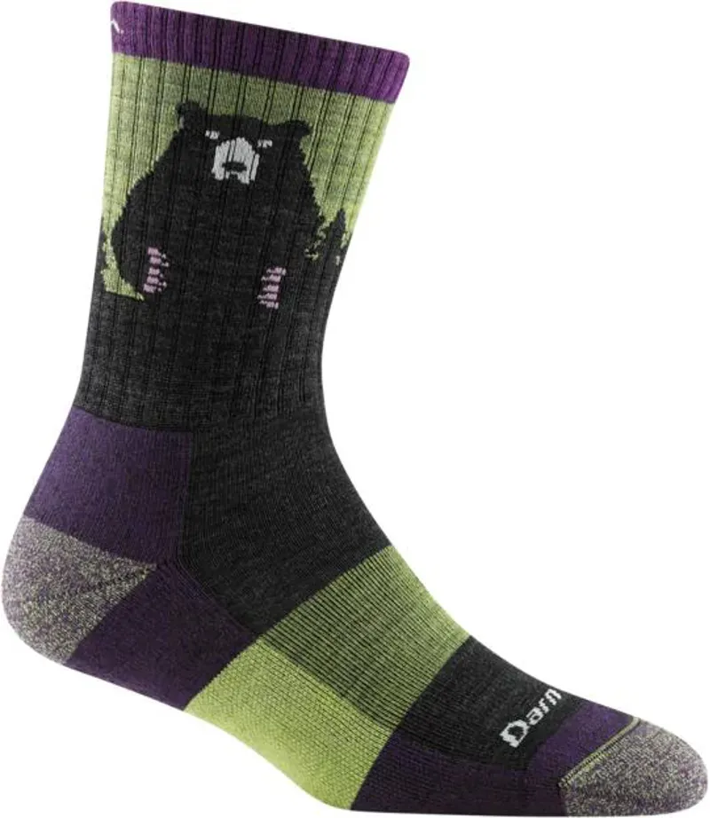 Darn Tough Women's Bear Town Lightweight Hiking Socks in Lime