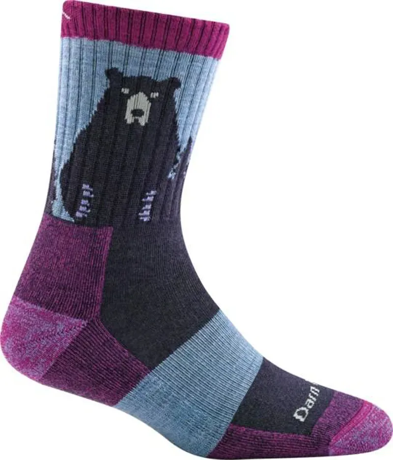 Darn Tough Women's Bear Town Lightweight Hiking Socks in Purple