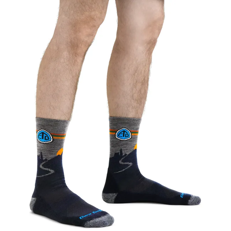 Darn Tough CDT Micro Crew Lightweight Hiking Socks in Eclipse-1