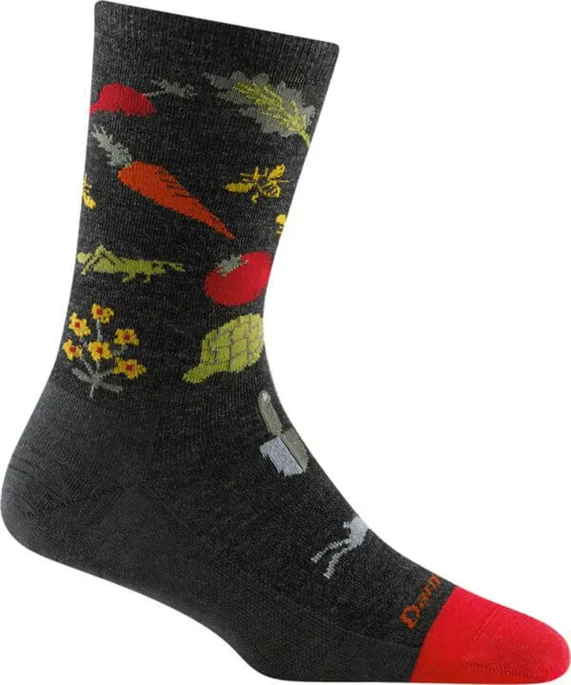 Darn Tough Women's Farmer's Market Crew Lightweight Socks in Charcoal