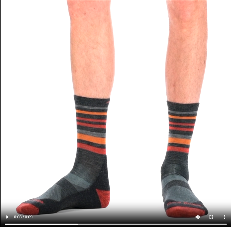 Darn Tough Fastpack Micro Crew Lightweight Hiking Socks in Charcoal-1