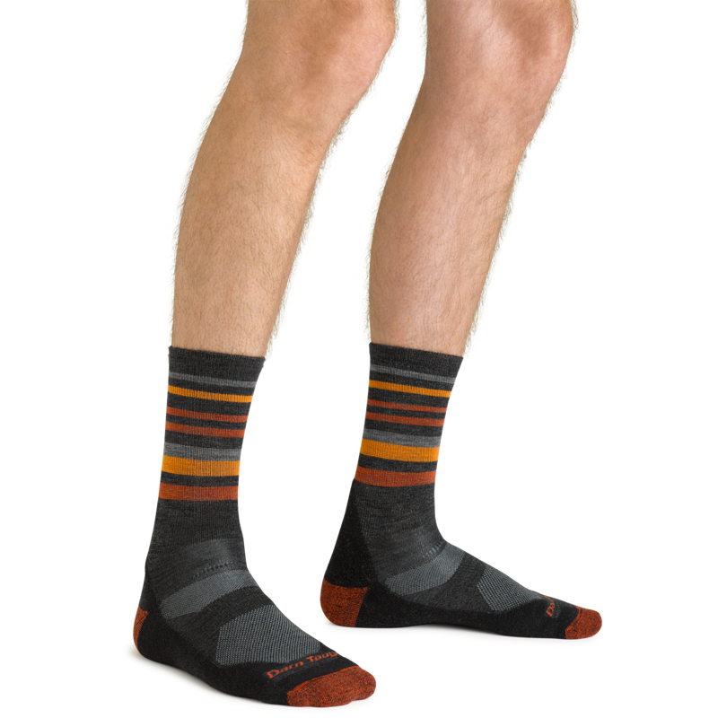 Darn Tough Fastpack Micro Crew Lightweight Hiking Socks in Charcoal-2