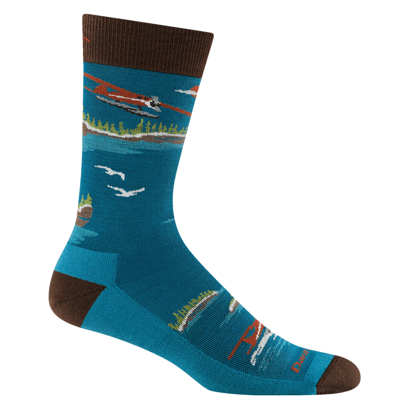 Darn Tough Float Boat Crew Lightweight Lifestyle Sock in Cascade