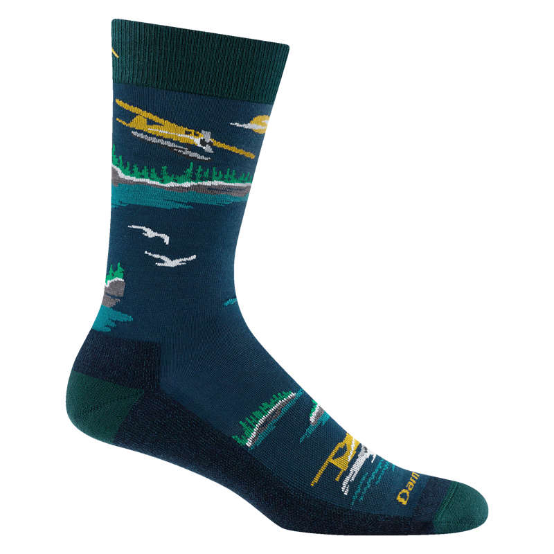 Darn Tough Float Boat Crew Lightweight Lifestyle Sock in Midnight