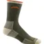 Darn Tough Coolmax Hiker Micro Crew Midweight in Olive
