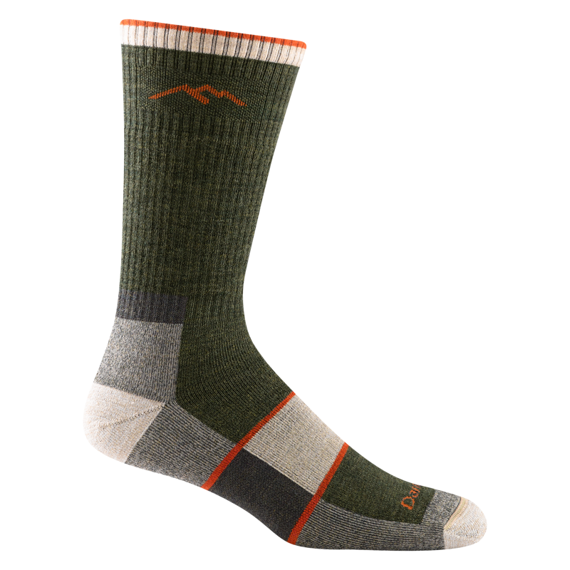 Darn Tough Hiker Boot Full Cushion Midweight Hiking Socks in Olive