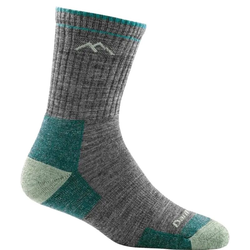 Darn Tough Women's Hiker Micro Crew Midweight Cushion Socks in Slate