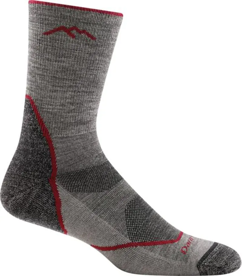 Darn Tough Light Hiker Micro Crew Lightweight Hiking Socks in Taupe