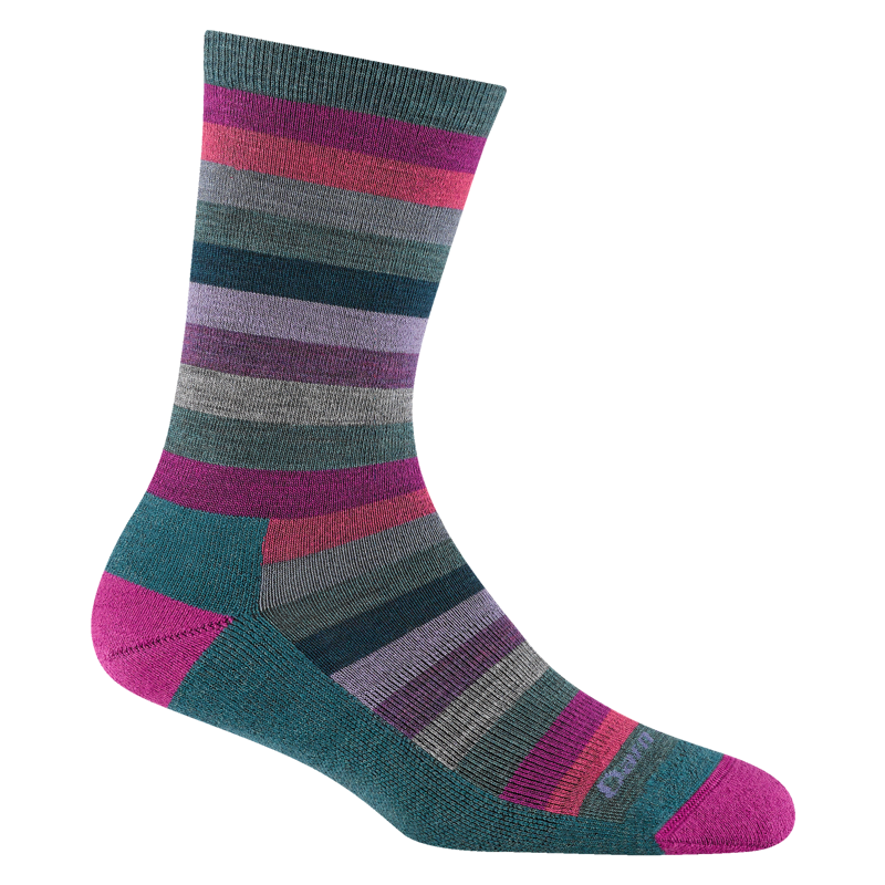 Darn Tough Women's Mystic Stripe Crew Lightweight Socks in Spruce