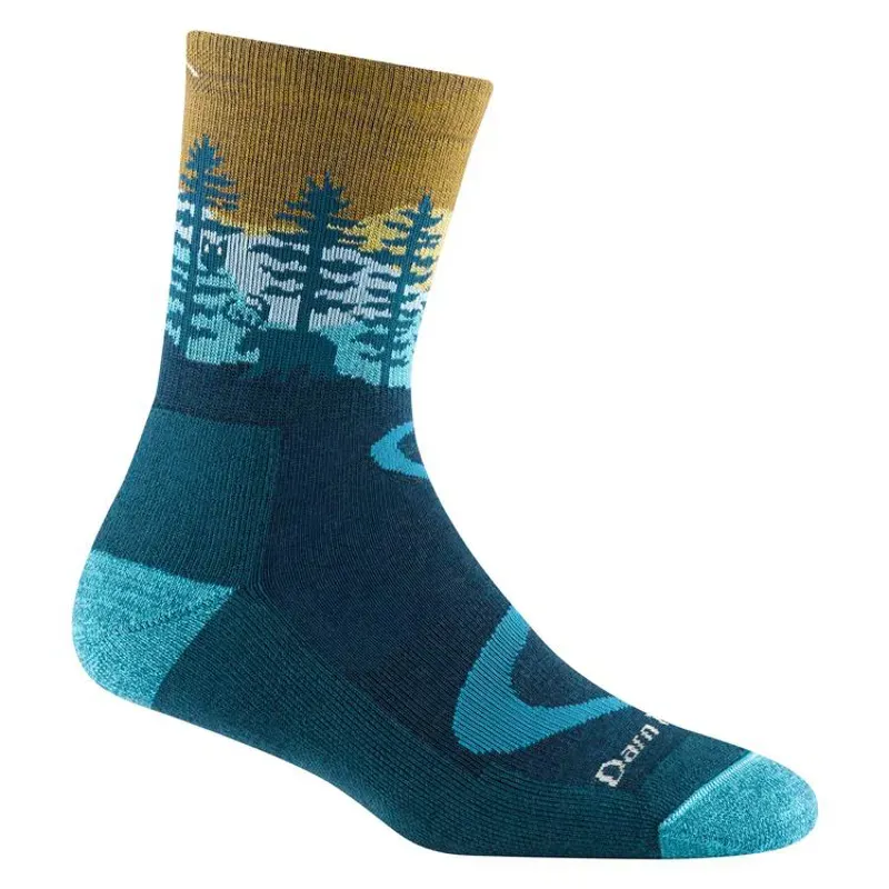 Darn Tough Women's Northwoods Micro Crew in Dark Teal