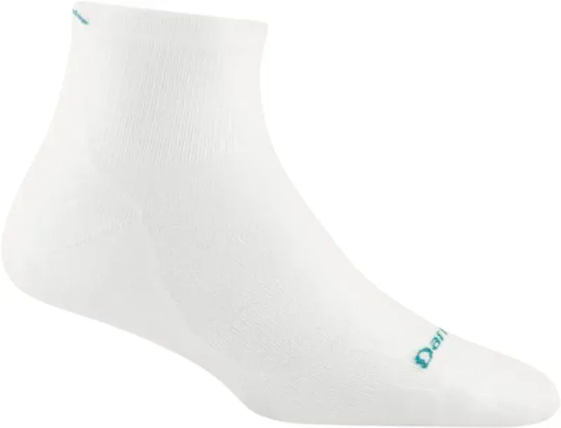 Darn Tough Women's Run 1/4 Ultra-Lightweight Cushion Socks in White