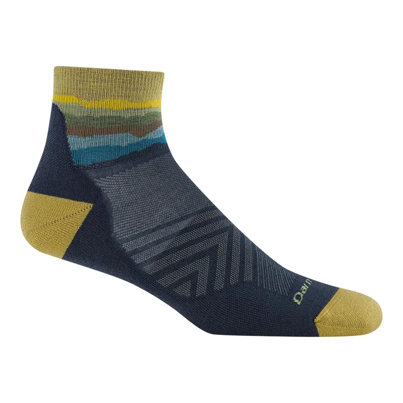 Darn Tough Run 1/4 Ultra-Lightweight Running Socks in Skyracer Blue