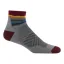 Darn Tough Run 1/4 Ultra-Lightweight Running Socks in Skyracer Grey