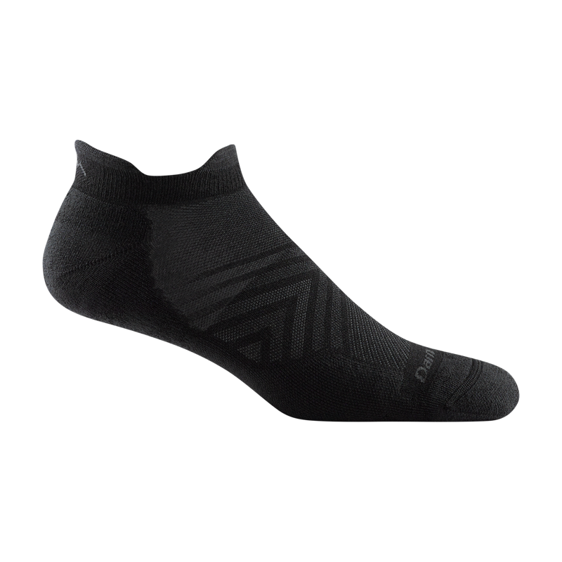 Darn Tough Run No Show Tab Ultra-Light Running Socks in Black