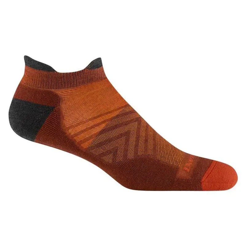 Darn Tough Run No Show Tab Ultra-Light Running Socks in Chestnut