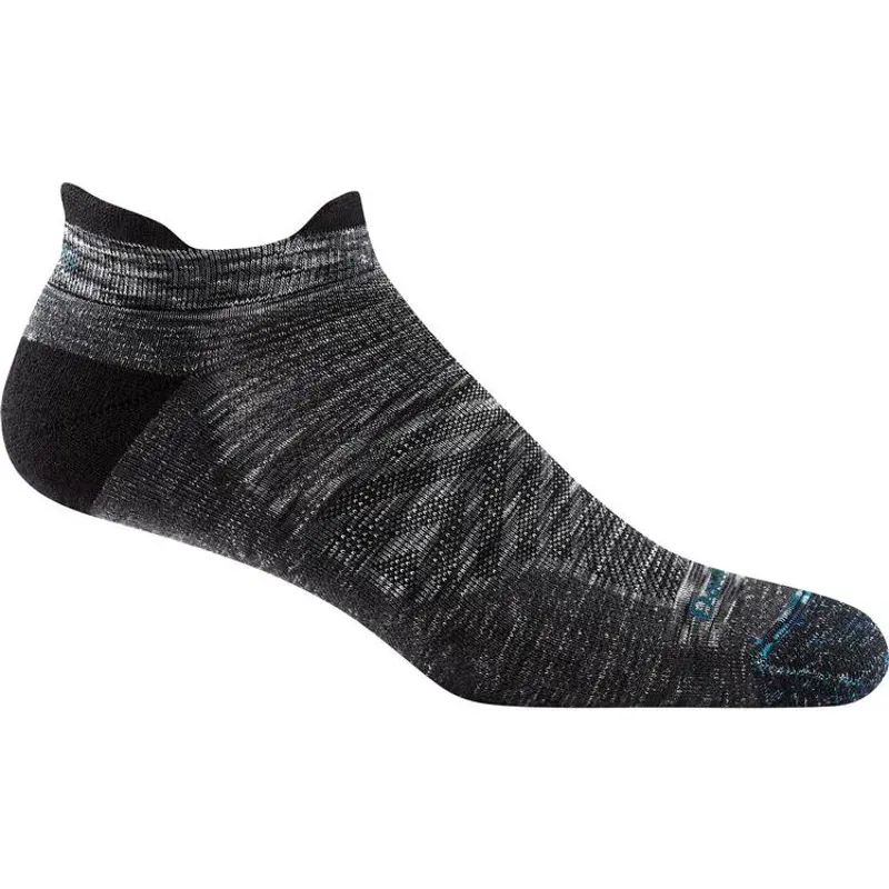 Darn Tough Run No Show Tab Ultra-LightRunning Socks in Space Grey