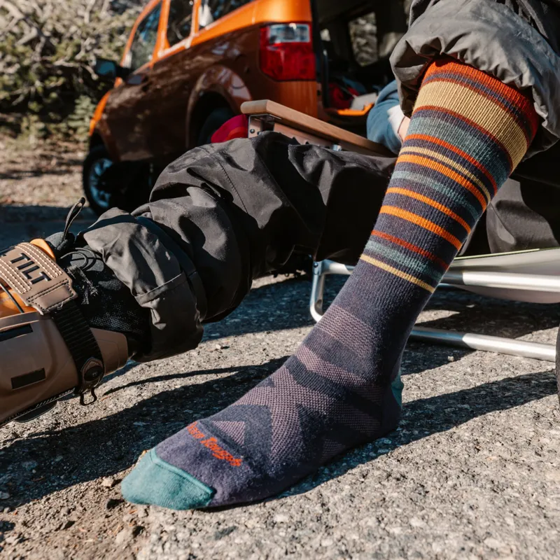 Darn Tough Snowpack Over-the-Calf Midweight Ski Sock in Blackberry-1
