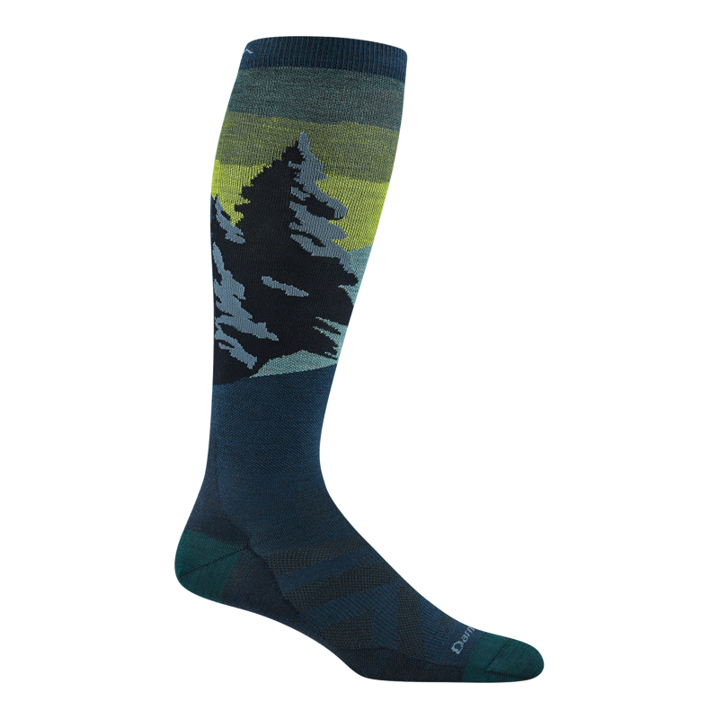 Darn Tough Solstice Over-the-Calf LW Ski and Snowboard Socks Eclipse