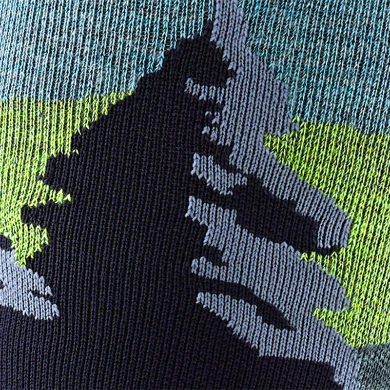 Darn Tough Solstice Over-the-Calf LW Ski and Snowboard Socks Eclipse-1