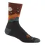 Darn Tough Spaced Out Micro Crew Lightweight Hiking Socks in Walnut