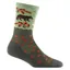 Darn Tough Wild Life Crew Light Cushion Socks in Forest