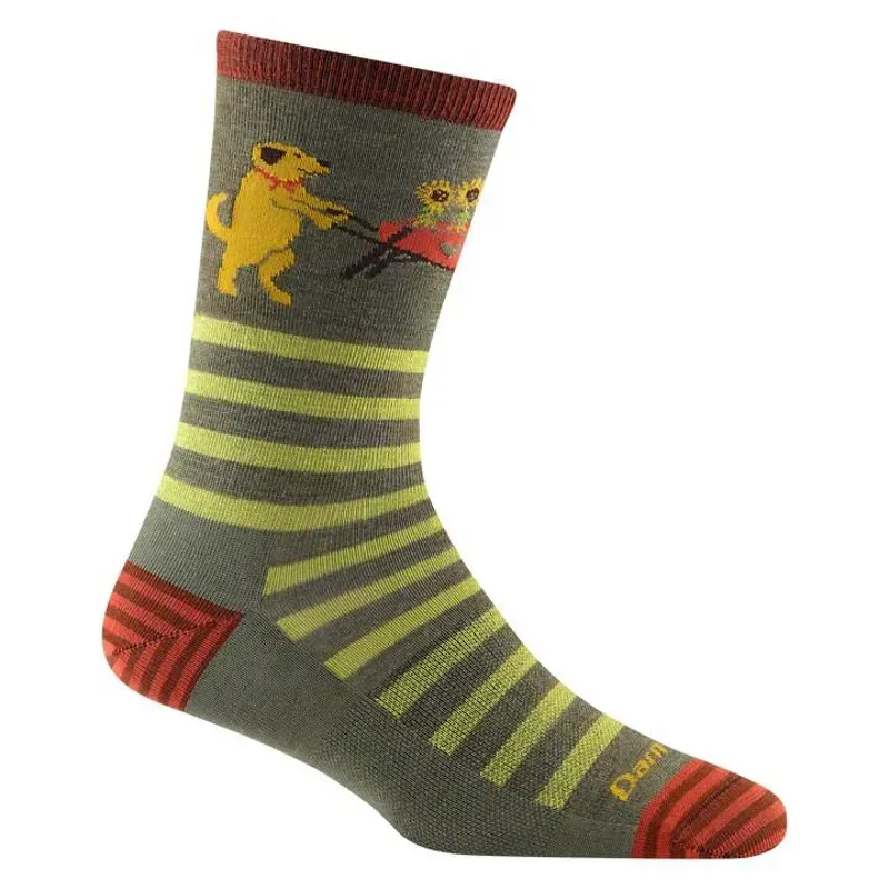 Darn Tough Women's Animal Haus Crew Lightweight Socks in Herb