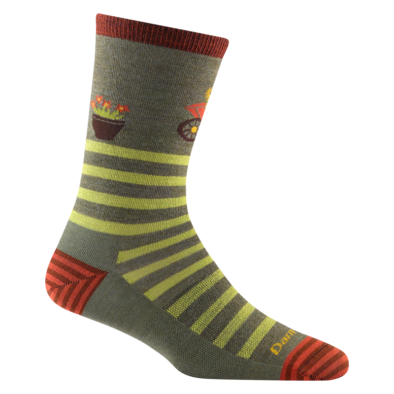 Darn Tough Women's Animal Haus Crew Lightweight Socks in Herb-1