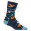 Darn Tough Womens Birds of a Feather Crew LW Lifestyle Socks Midnight