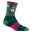 Darn Tough Women's Critter Club Micro Crew Lightweight Hiking Socks in Moss