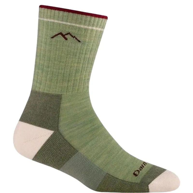 Darn Tough Women's Hiker Micro Crew Midweight Cushion Socks in Mint