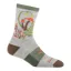 Darn Tough Women's Mellow Mushrooms Micro Crew Hiking Sock in Ash