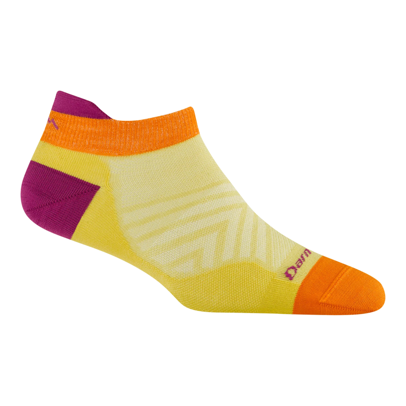 Darn Tough Women's No Show Tab Ultra-Lightweight Socks in Citrus