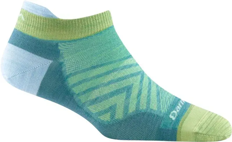 Darn Tough Women's No Show Tab Ultra-Lightweight Socks in Aqua