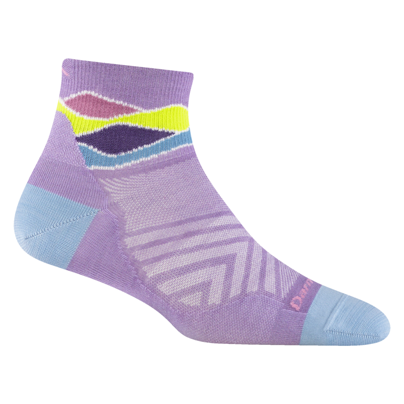 Darn Tough Women's Run Quarter Ultra-Lightweight Running Socks in Lavender