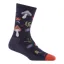 Women's Shroom Bloom Crew Lightweight Lifestyle Socks in Blackberry