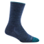 Darn Tough Women's Solid Basic Crew LW Lifestyle Socks in Denim