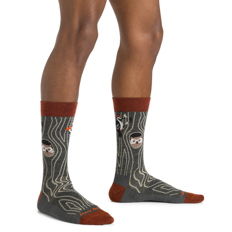 Darn Tough Woody Crew Lightweight Lifestyle Sock in Forest-1