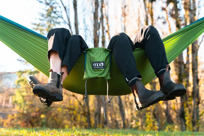 Eno DoubleNest Hammock in Cedar and Marine-7