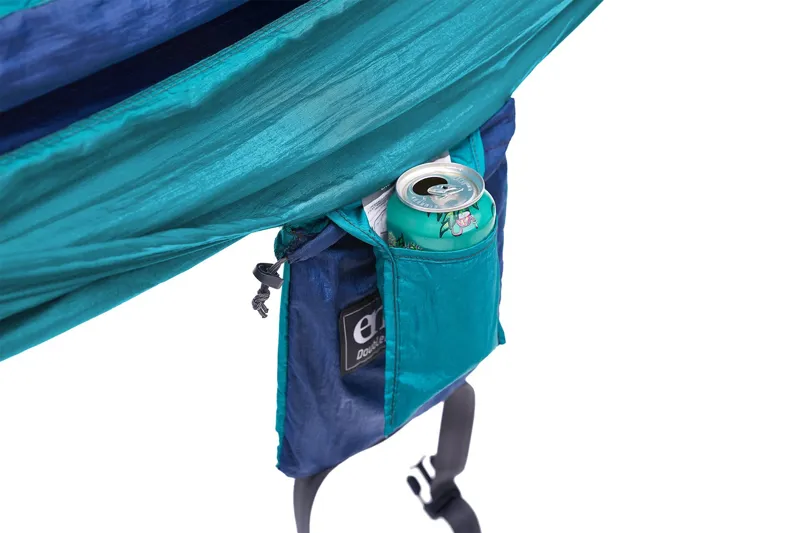 Eno DoubleNest Hammock in Navy and Seafoam-3